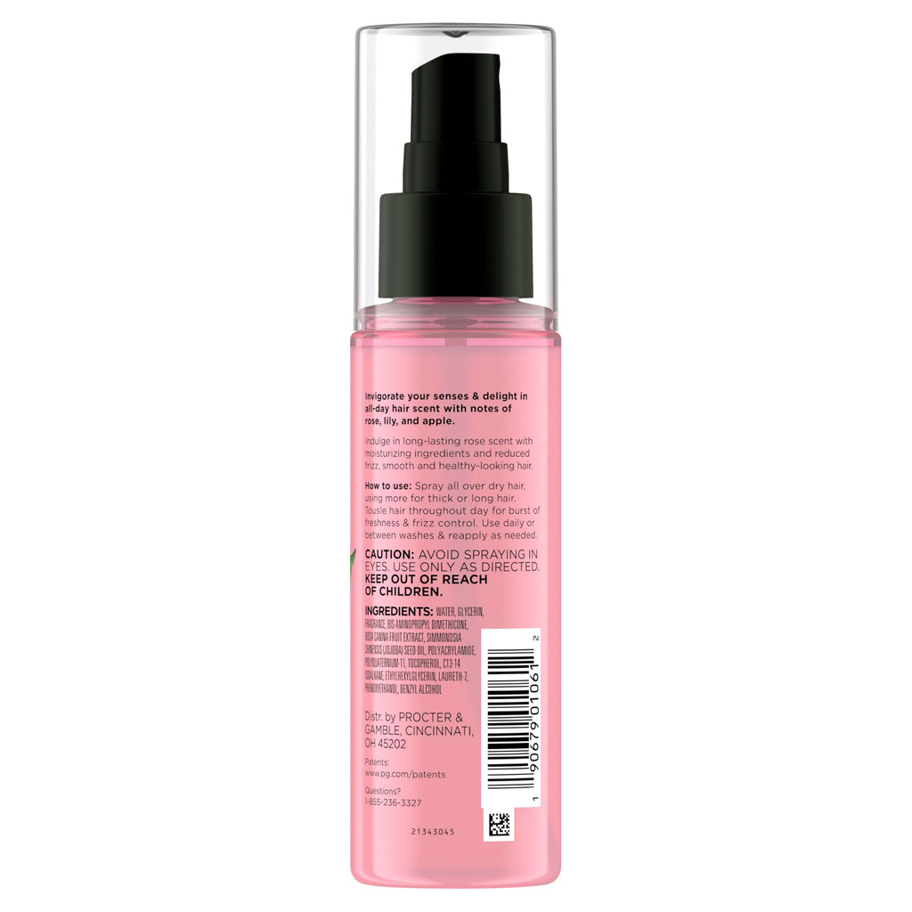 Herbal Essences Hair Perfume for Women, Rose Scent | Hair Mist Fragrance Spray, Frizz Control, 3.2 fl oz, for all Hair Types