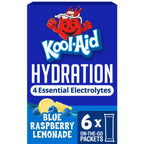 Kool-Aid Hydration Drink Mix, 6 Packets, Blue Raspberry Lemonade, 1.32 oz