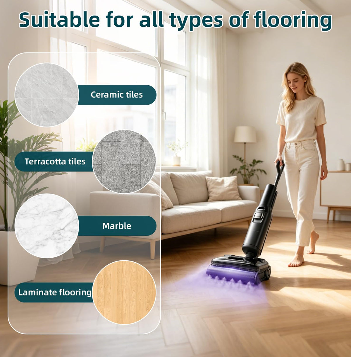 2 Pack Floor Cleaning Solution for Roborock All Series Vacuum Robot