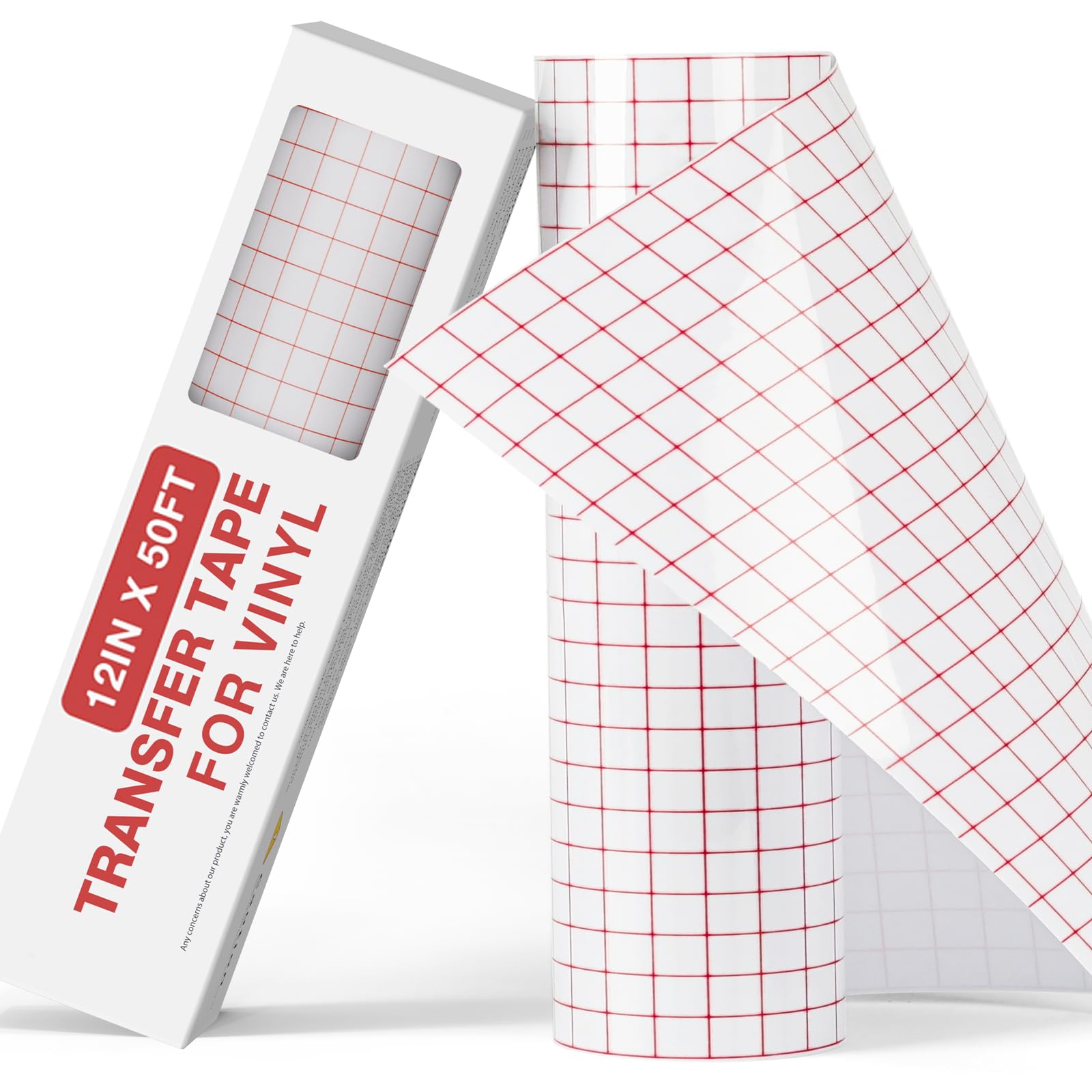 Buy now YRYM HT Clear Vinyl Transfer Paper Tape Roll-12 x 50 FT w/Alignment Grid Application Tape for Silhouette Cameo, Adhesive Vinyl for Decals, Signs, Windows, Stickers 12 x 50 FT at indiglob india