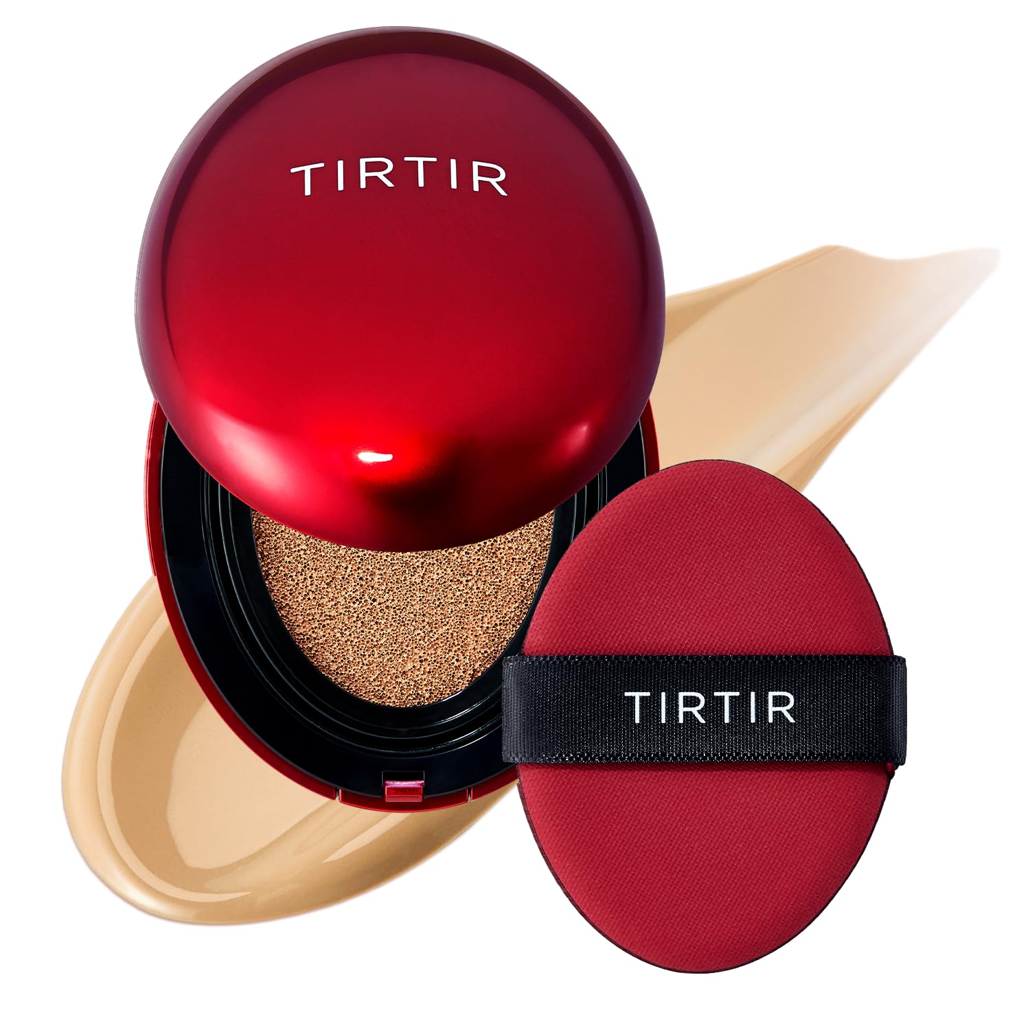 Buy now TIRTIR Mask Fit Red Cushion Foundation | Full coverage, Weightless, Skin fit, Satin Glow Finish, Korean Makeup BB Foundation, beauty, Tattoo cover up, Buildable (#21N Ivory, 0.63 Fl Oz) 28N Oat 0.63 Fl Oz (Pack of 1) at indiglob india