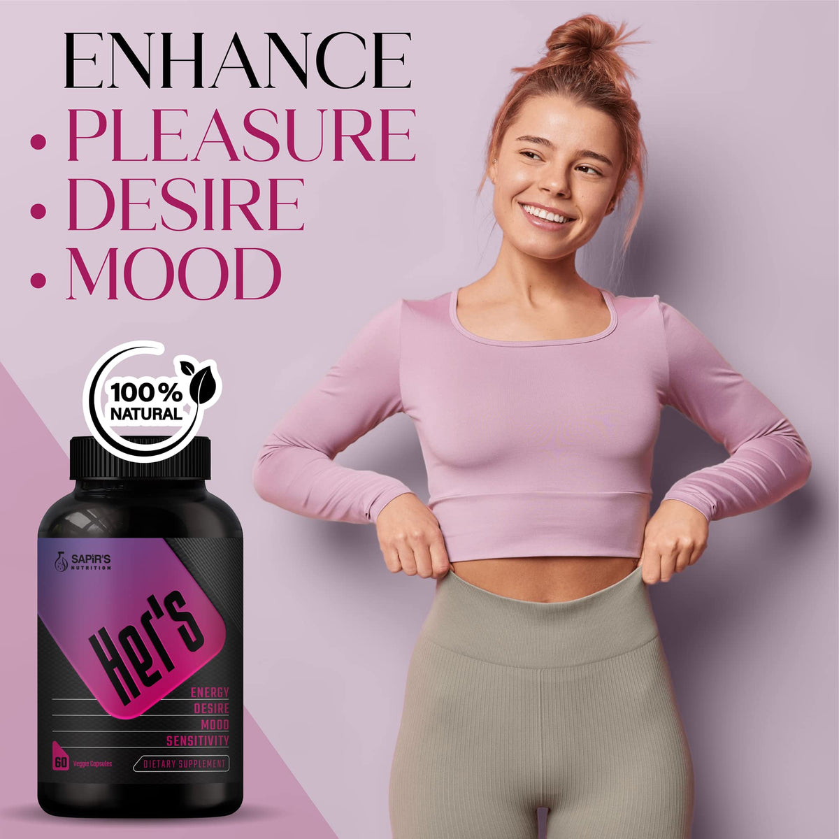 Her's Female Libido Support for Women Increase Passion, Desire & Excitement