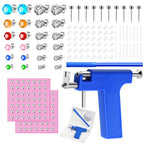 Ear Piercing Gun with Piercing Tools Kit, Professional Ear Nose Piercing Gun Machine with Stainless Steel Piercing Studs, Crystal Earrings Set for At Home Salon Earlobe Cartilage Helix Tragus Piercing
