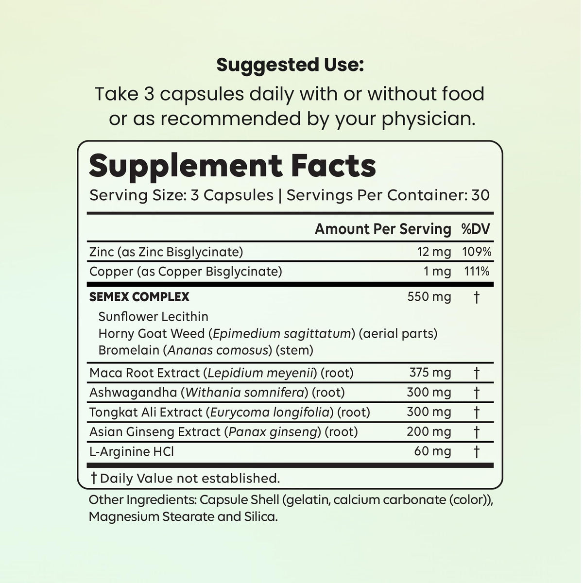 SEMEX™ Semen Volume Booster for Men, Doctor Formulated Support, 90 Count