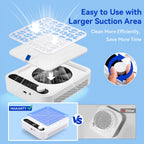 Makartt Nail Dust Collector - 4200 RPM Adjustable Speed Digital Display | Strong Suction Nail Dust Vacuum Digital Display, Reusable Filter, Compact for Home Salon Use White