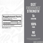 Ryse Creatine Monohydrate Powder - Unflavored - Supports Men & Women Lean Muscle Growth, Strength, Power, and Endurance - Helps Reduce Fatigue and Improve Workout Recovery - 100 Servings