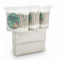 400pcs CGR Baby Safety Cotton Swabs with Large Tips for Newborn Babies Kids | Safety Large Tips, 100% Pure Cotton, Eco-Friendly Paper Sticks, for Infant Ears, Nose & Navel, 5x80pcs total 400pcs