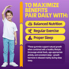 Height Growth Gummies for Kids & Teens - Natural Vitamin Growth Supplement
