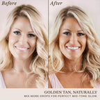 Self Tanning Drops - USA Made with Natural & Organic Ingredients | Medium Face Tanning Drops to Add to Lotion, Moisturizing Bronzing Tanner for Face & Body, Toxin Free Tanner for Fake Tan