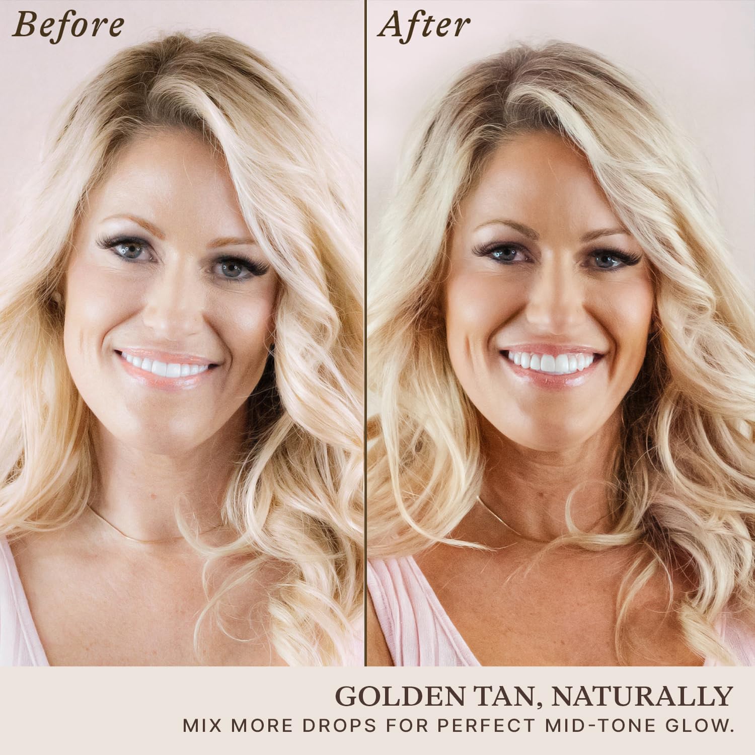 Self Tanning Drops - USA Made with Natural & Organic Ingredients | Medium Face Tanning Drops to Add to Lotion, Moisturizing Bronzing Tanner for Face & Body, Toxin Free Tanner for Fake Tan