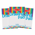 Melissa & Doug 9x12 Drawing Paper Pad 3-Pack