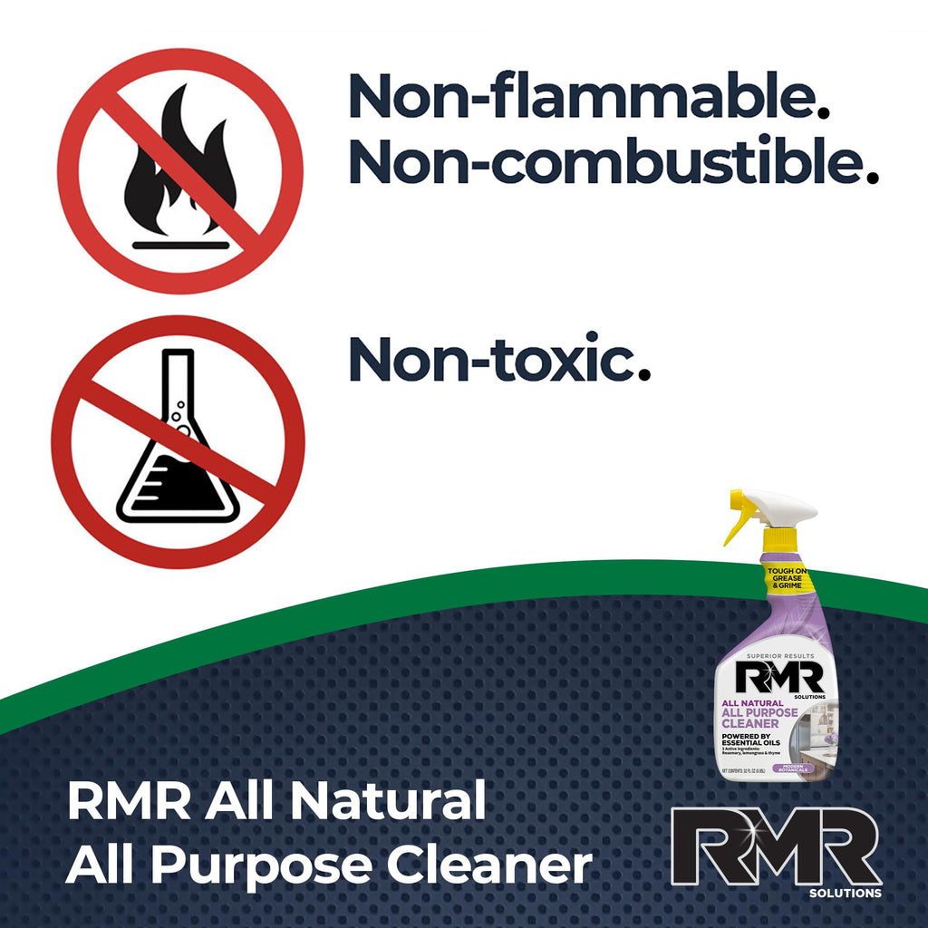 RMR Total Clean Team – Instant Stain Remover + All Natural All Purpose Cleaner, Indoor/Outdoor Cleaning Spray Kit for Kitchens, Bathrooms, Furniture, Siding, & Deck, 2–32 Oz Bottles
