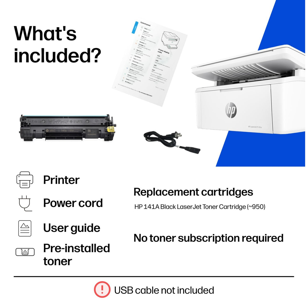 HP Laserjet MFP M140w Wireless Black & White Printer, Print, scan, Copy, Fast speeds, Easy Setup, Mobile Printing, Best-for-Small Teams