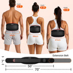 Comfytemp Red Light Therapy Vibration Massage Belt, Cordless, Lower Back