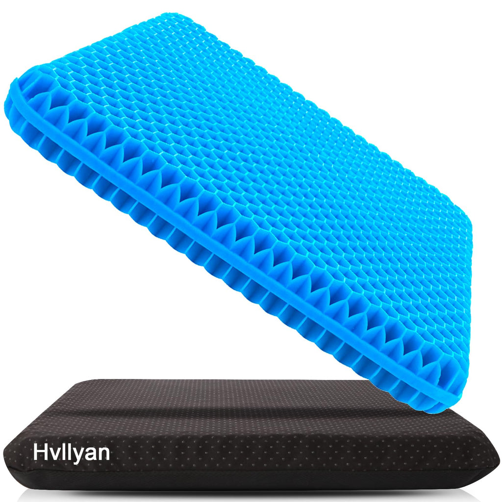 Gel Seat Cushion for Long Sitting, (Thick & Large) Cushion for Wheelchair