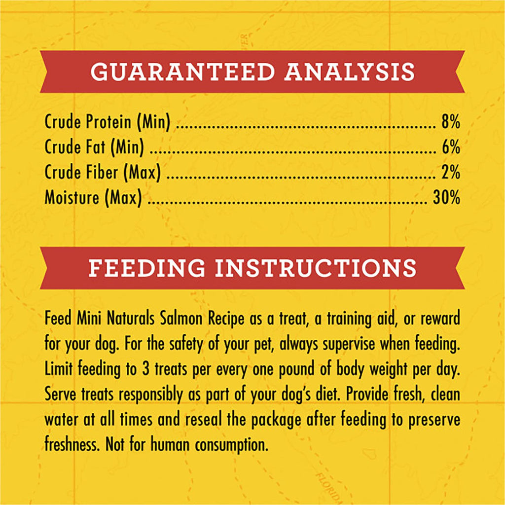 Zuke's Mini Naturals Dog Training Treats, Salmon Recipe, Soft Mini Dog Treats with Vitamins & Minerals, Made for All Breed Sizes (Salmon, 16 Ounce (Pack of 2)