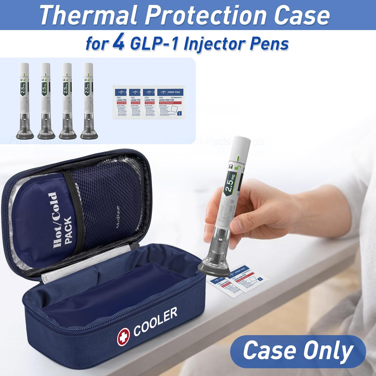 Case for Zepbound or Mounjaro Injector TSA Approved