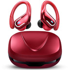 Buy now Ltinist Wireless Earbud, Bluetooth 5.3 Headphones Pure Bass Sound with Earhooks, 75H Battery Over Ear Headphones with Dual-LED Display, IP7 Waterproof Earphones Built-in Microphone for Running Sports at indiglob india