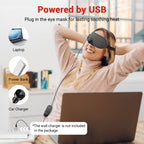 Buy now DR.PREPARE Heated Eye Mask With Temperature & Timer Control, USB Warm Compress for Dry Eyes, Sleep, Blepharitis, Dark Circles, MGD and Puffy Eyes - Earplugs Included at indiglob india