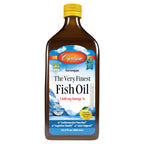 Carlson The Very Finest Fish Oil, 1600 mg, Omega-3s, 200 mL (6.7 Fl Oz) | Orange; Liquid Fish Oil Supplement; Norwegian Fish Oil; Wild-Caught; Sustainably Sourced Fish Oil Liquid
