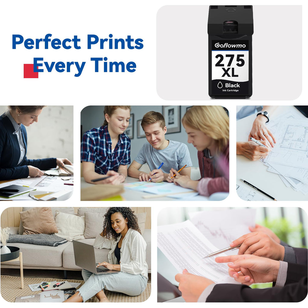 275XL PG-275XL Black Ink Cartridge Compatible for Canon 275 PG-275 XL 2Pack