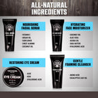 Viking Revolution Men's Facial Skin Care Kit - 4 Piece Set