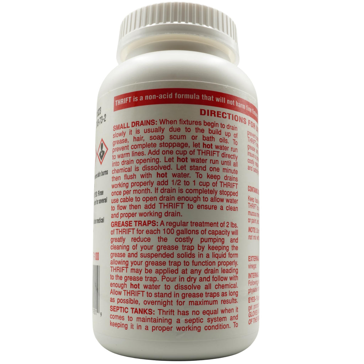 Thrift T-100 Alkaline Based 1-Pound Granular Drain Cleaner (2-(Pack))