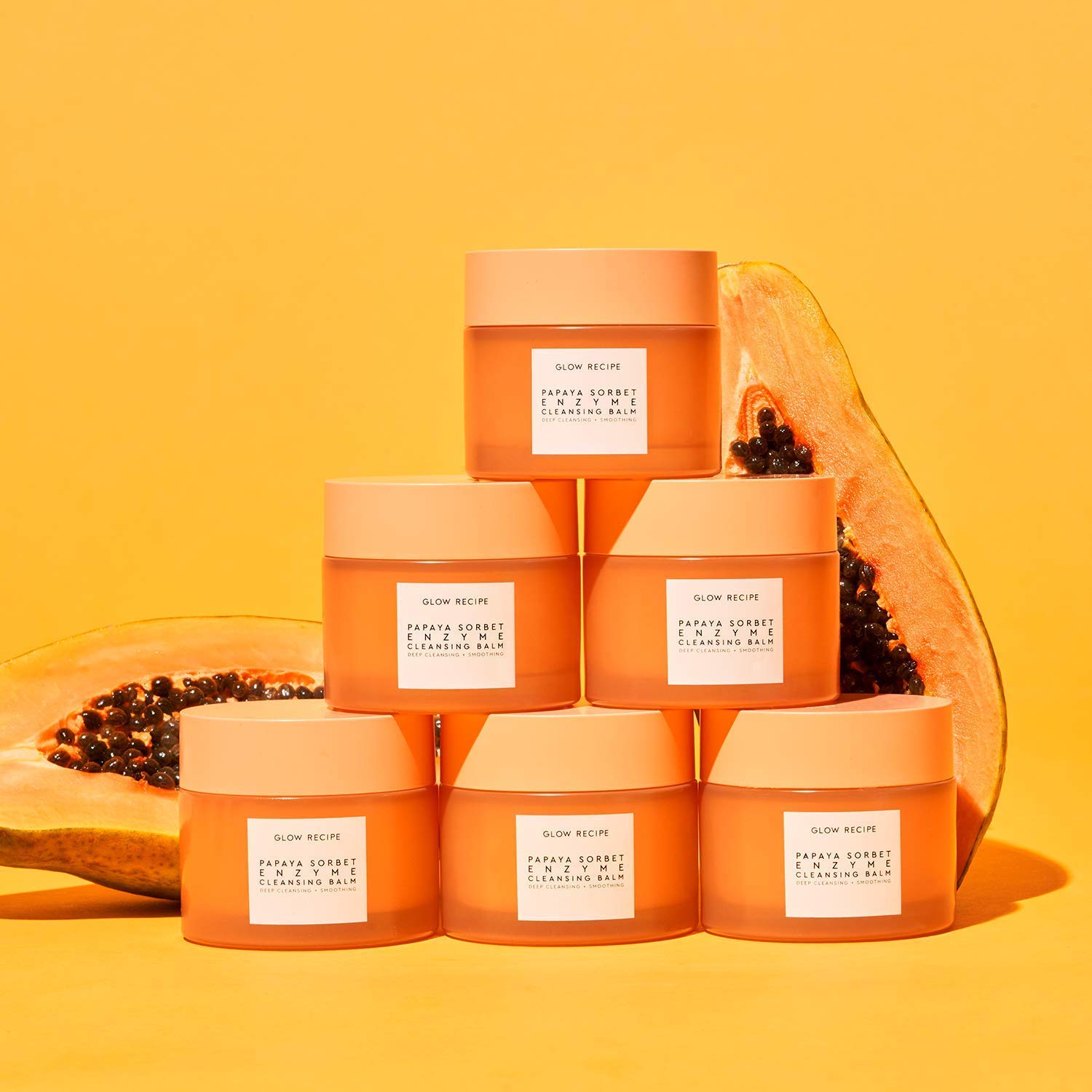 Buy now Glow Recipe Papaya Enzyme Cleansing Balm Makeup Remover - Gentle Exfoliator, Makeup Melting Balm & Face Cleanser for Women - Exfoliating Face Wash to Even Skin Tone & Lock-in Facial Hydration (3.38oz) at indiglob india