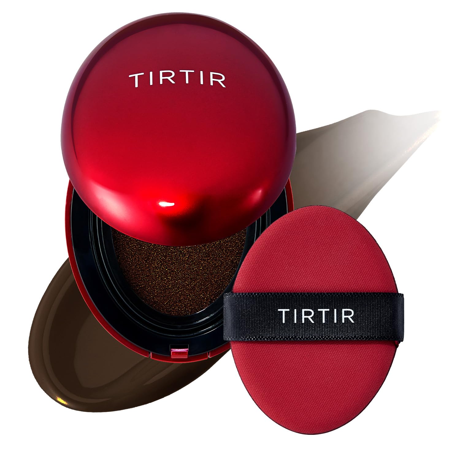 Buy now TIRTIR Mask Fit Red Cushion Foundation | Full coverage, Weightless, Skin fit, Satin Glow Finish, Korean Makeup BB Foundation, beauty, Tattoo cover up, Buildable (#21N Ivory, 0.63 Fl Oz) 55N Espresso 0.63 Fl Oz (Pack of 1) at indiglob india