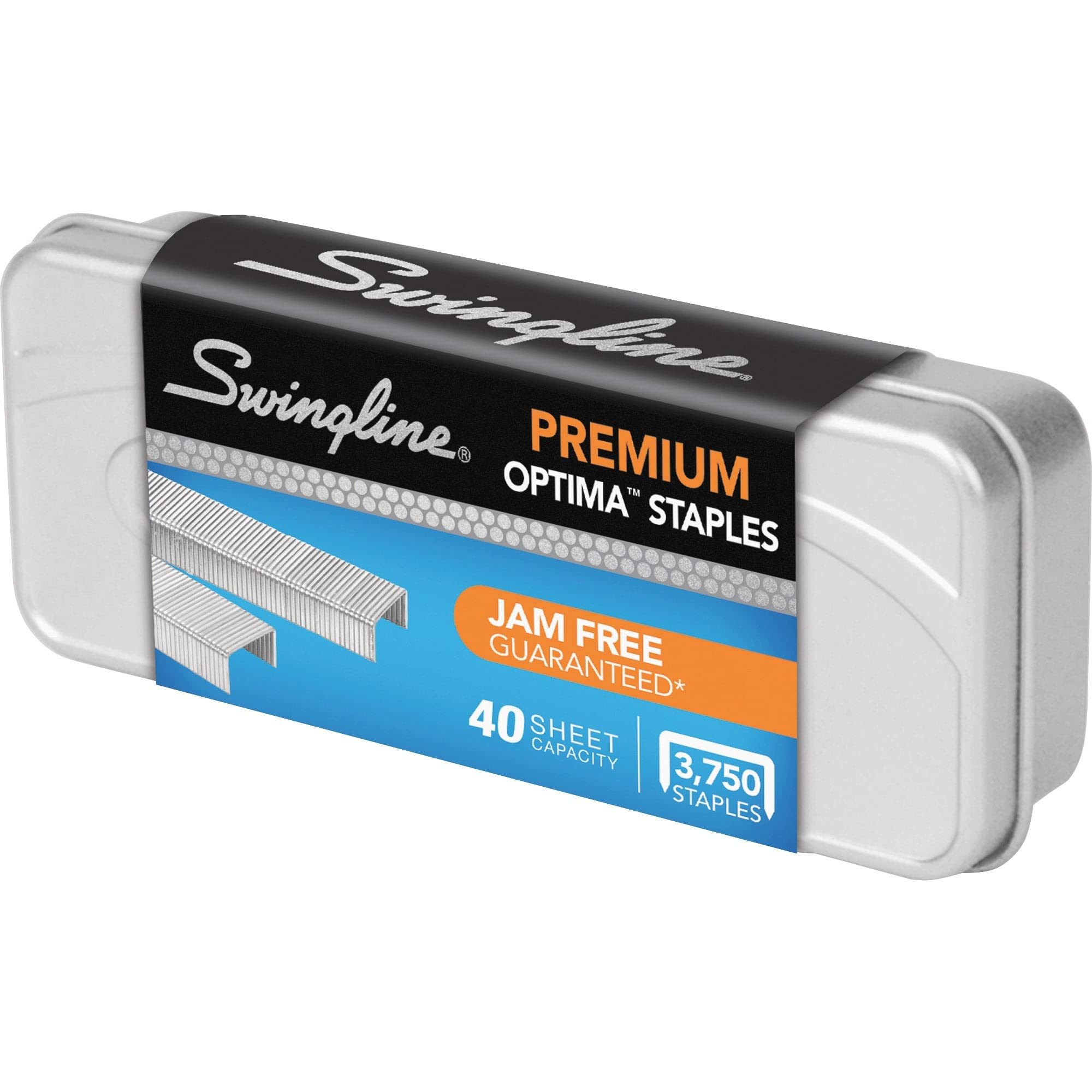 Buy now Swingline Staples, Premium High Capacity for Desktop Staplers, 3/8" Length, 125/Strip, 2500/Box, Jam Free, Optima (35550) 1 4" at indiglob india