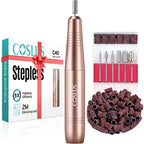 COSLUS C40 Electric Nail Drill Professional, Precise Dial Speed Control | Nail File Machine for Acrylic Gel Dip Powder Removal, Compact Manicure Tools, Beginner-friendly Polishing Set, Home