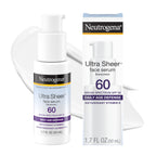 Neutrogena Ultra Sheer Sunscreen Serum SPF 60, Fragrance-Free, 1.7 fl. oz | Broad Spectrum UVA/UVB Protection, Lightweight Serum, Water-Resistant up to 80 Minutes, Non-Comedogenic