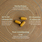 New Chapter Advanced Perfect Prenatal Vitamins, 96 Count | Non-GMO Formula with Methylfolate, Fermented Iron, Vitamin D3 and Ginger for Healthy Baby and Mom, Made with Organic Herbs