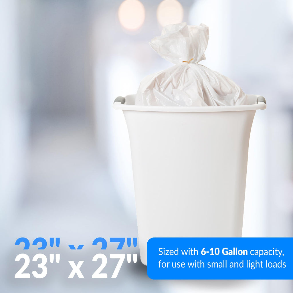 Reli. 6-10 Gallon Trash Bags | 1000 Bags | Clear