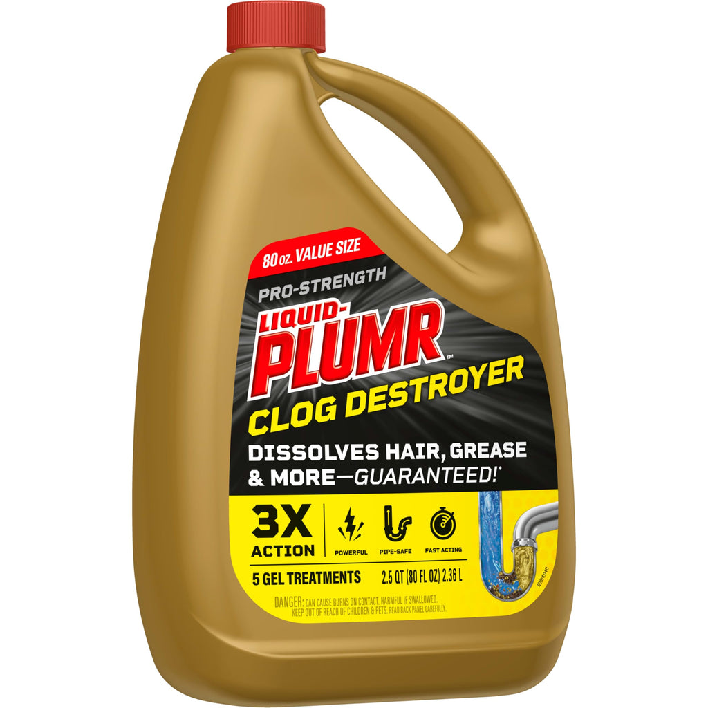 Buy now Clorox Liquid-Plumr Pro-Strength Clog Destroyer, Liquid Drain Cleaner, 80 Fluid Ounces (Package May Vary) at indiglob india