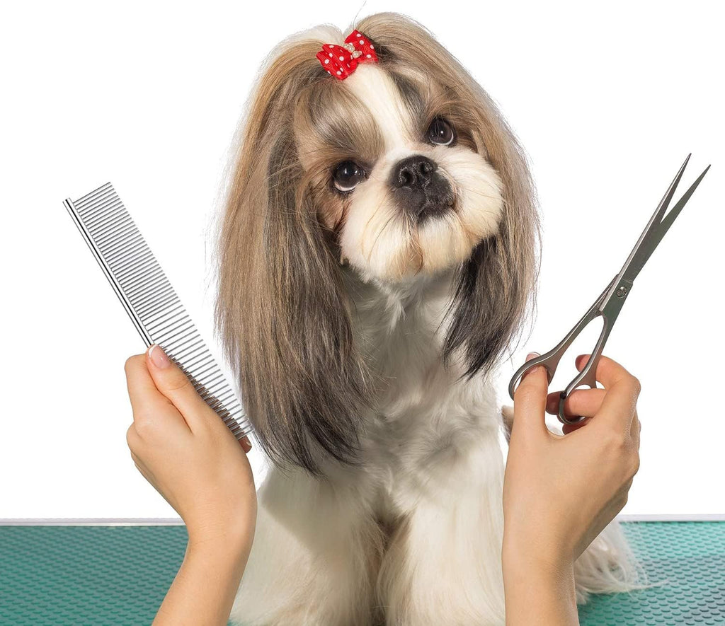 Dog Combs for Grooming, Metal Cat Comb for Long Haired