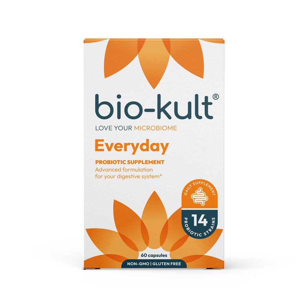 Bio-Kult Everyday Probiotics | 14 Strains | Adult Probiotic Supplement | Non-GMO, Gluten-Free | 120 Capsules