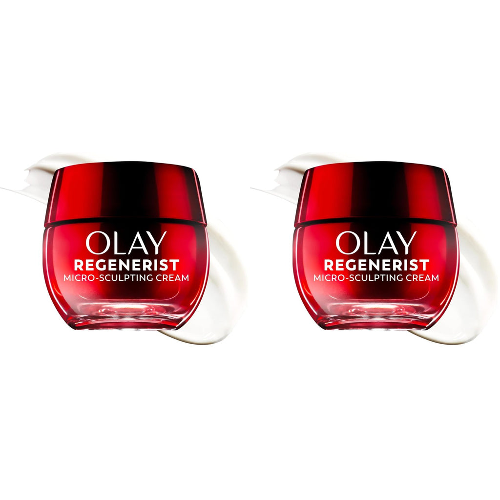 Olay Face Moisturizer, Regenerist Micro-Sculpting Facial Cream for Women - Anti-Aging, Anti-Wrinkle, Firming Skin Care - Triple Collagen Cream, Peptide Moisturizer, Hyaluronic Acid, Niacinamide, 1.7oz