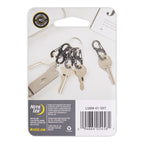 Nite Ize S-Biner MicroLock Stainless Steel - Durable Key Holder Carabiner Clip - S-Biner with Locking Gates - Durable & Strong Mini Carabiners for Keychain Accessories - Black (5 Pack)