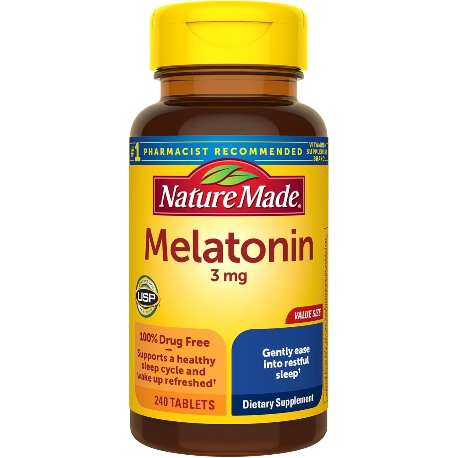Buy now Nature Made Melatonin 3mg Sleep Aids for Adults, 100% Drug Free Sleep Aid, Sleep Supplements, 120 Tablets, 120 Day Supply 240 Count (Pack of 1) at indiglob india