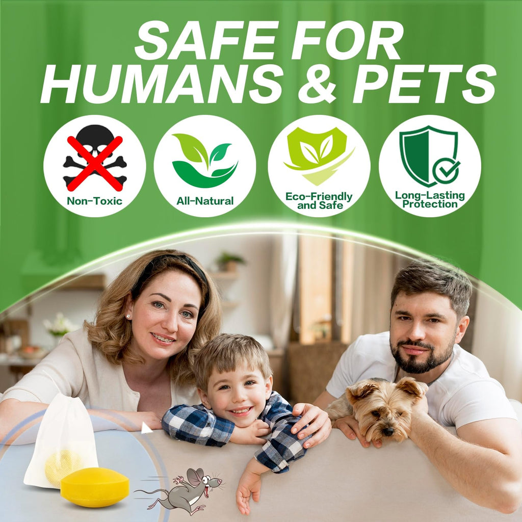 Mouse Repellent Tablets - Peppermint Oil Rodent & Mice Repellent (28 Pack)