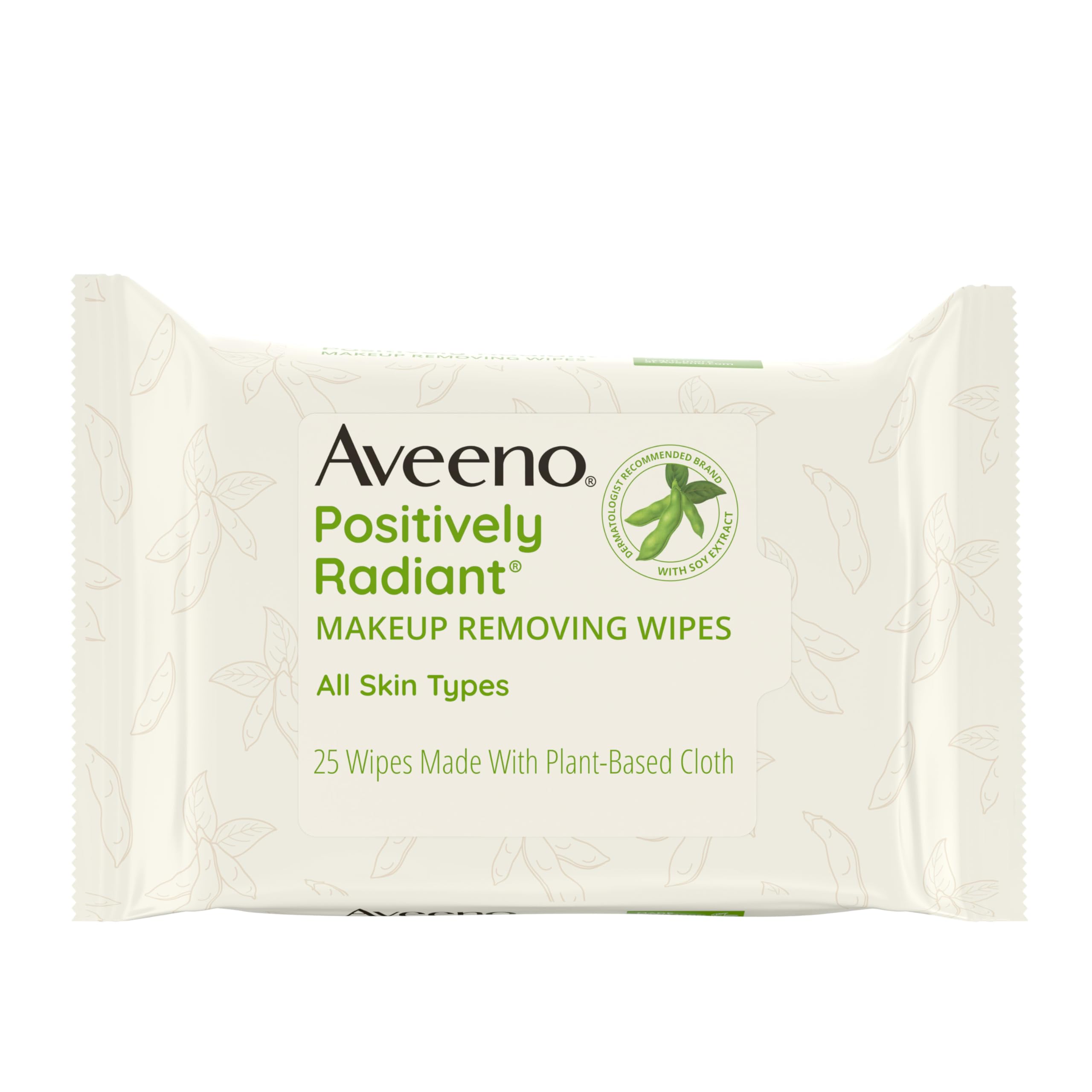 Buy now Aveeno Positively Radiant Alcohol Free Makeup Removing Face Wipes, Ultra Soft, Gentle, Non-Comedogenic Facial Cleansing Towelettes Leave Skin Feeling Clean & Soft, Sulfate Free, 25 ct Unscented 25 Count (Pack of 1) at indiglob india