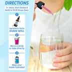 Zeolite Detox for Kids Lingo Drops - Natural Lingo Zeolite Drops for Kids Methylated B12 & D3 Advanced Clinoptilolite - Pure Extra Clinoptilolite Leap Liquid Detox Body Cleanse Supplement Ages 3+, 2oz