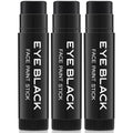 CCbeauty 3 Pack Black Eye Black Stick for Multi Sports, Anti-Glare Eyeblack for Baseball Football Softball Lacrosse Game, Water-Proof Eye Black Grease Paint for Athletes & Fans