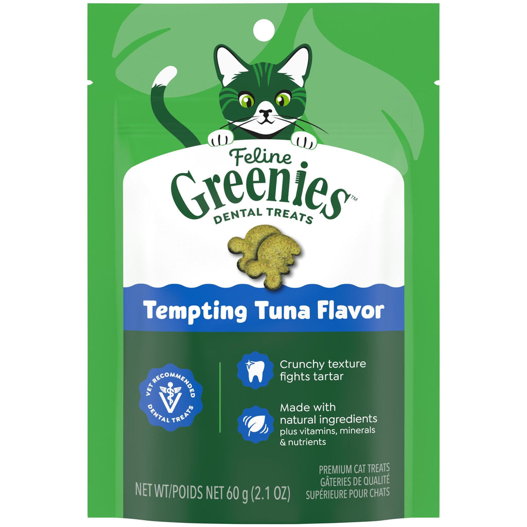 Buy now Greenies Cat Treats, Veterinarian-Recommended Adult Natural Dental Cat Treats, Tempting Tuna Flavor, 9.75 oz. Tub at indiglob india