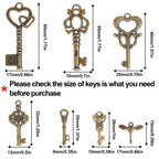 SANNIX Set of 40 Flying Keys, 40PCS Dragonfly Wings 40 Vintage Skeleton Key