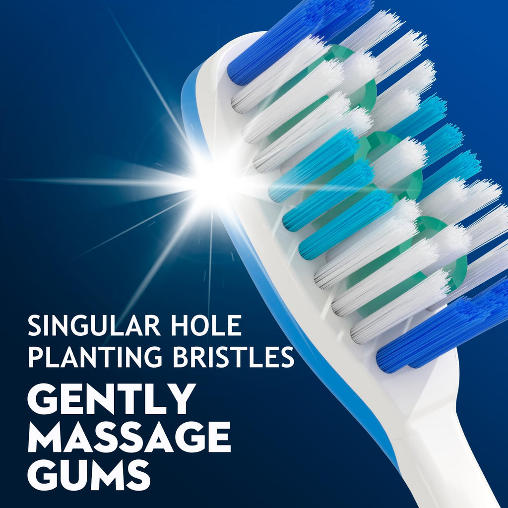 Adult Hard bristled Manual Toothbrush with Excellent Cleaning Effect, Equipped with Tongue Coating Brush and Wavy bristles for More Effective Cleaning of Teeth（6pack）