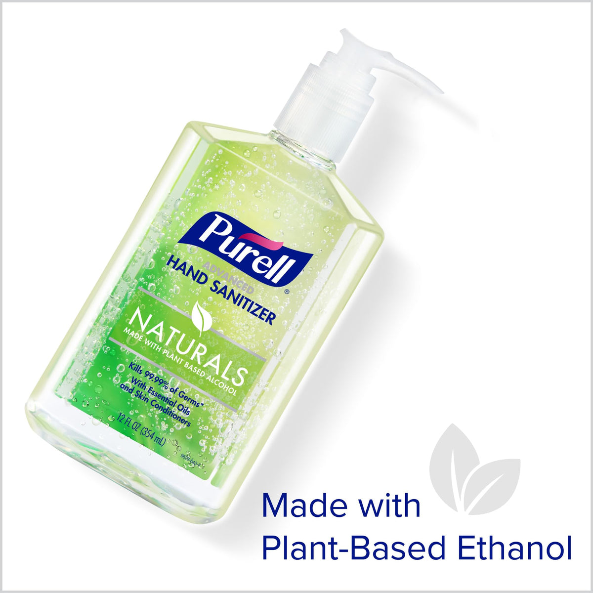 Purell Naturals Hand Sanitizer Gel, Pump Bottle, 12ct x 12 fl oz - 9629-12