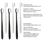 Buy now Adult Extra Soft Toothbrush with 20000 Soft Bristles, (Pack of 6) Micro Nano Manual Toothbrushes for Protect Sensitive Gums, Black/White at indiglob india