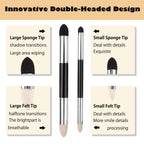 Haojiaho Blending Stump, 9pcs Blending Stumps, Blending Sponge Pens and Sandpaper Pencil Sharpener, Washable & Reusable, Tortillions Paper Art Blenders for Student Artist Charcoal Sketch Drawing